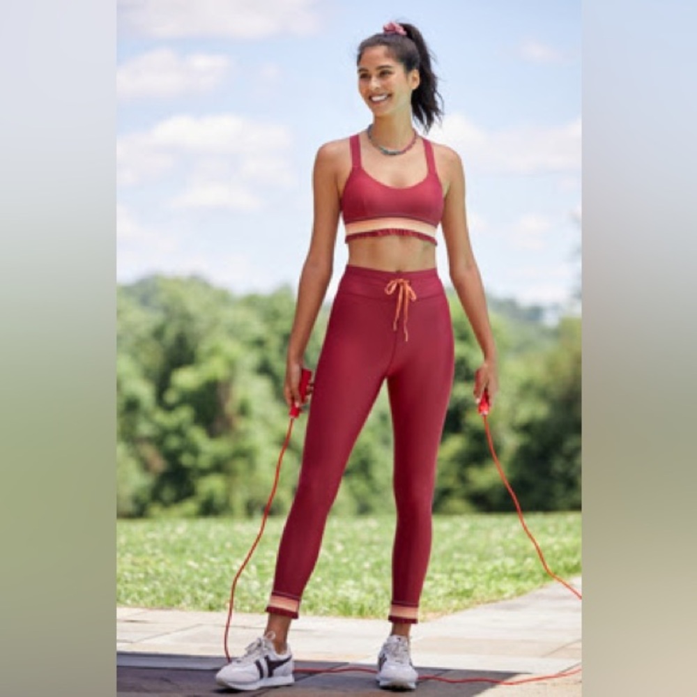 The Upside Corfú Midi Leggings and Bra Set
